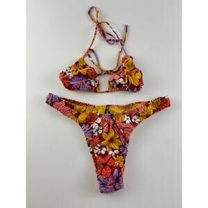 Reina Olga Floral Bikini Set Size 2 (Small) Italy